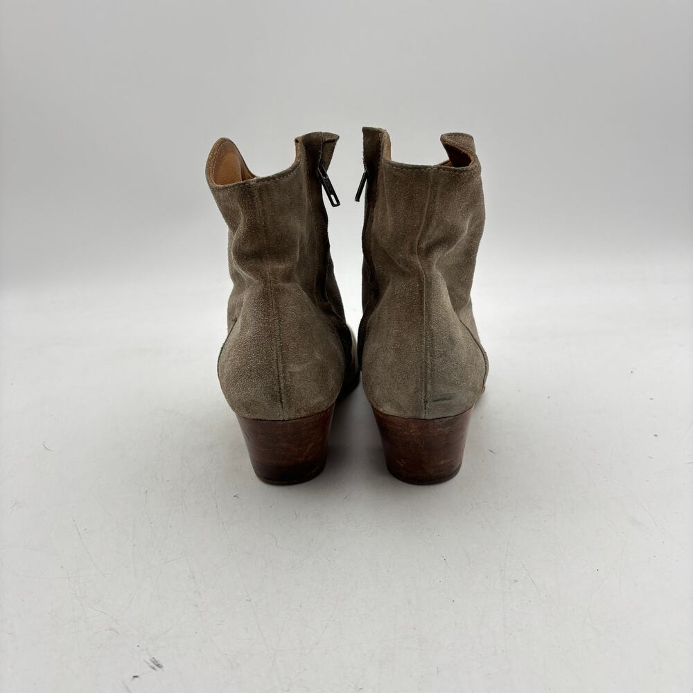Isabel Marant Etoile Dicker Suede Ankle Boots Women's 39 Western Boho Booties - Picture 4 of 16
